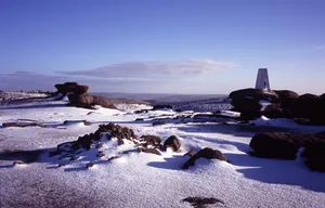 Kinder Low Trig Point During Winter