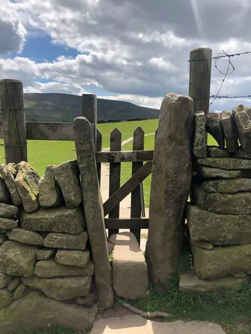 Wooden Gate on the Kinder Scout Hike