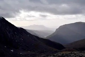 Snowdonia Mountain Range from the Llanberis Path