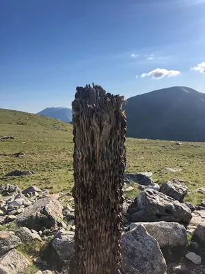 Coin Pole on Snowdon Hike