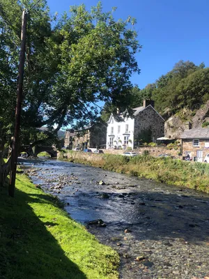 Afon Glaslyn Flowing Through Beddgelert