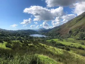 Distant View of Llyn Dinas