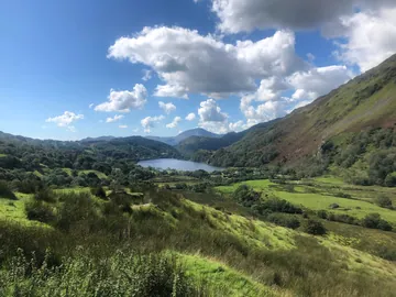 Distant View of Llyn Dinas