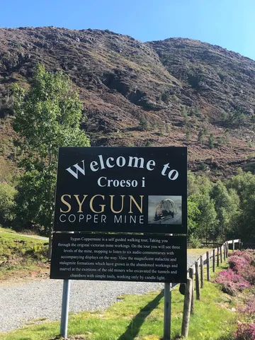 Sygun Copper Mine Sign