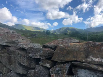 Wall & View on Snowdon Hike