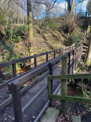 Wooden Bridge on the Kinder Scout Hike
