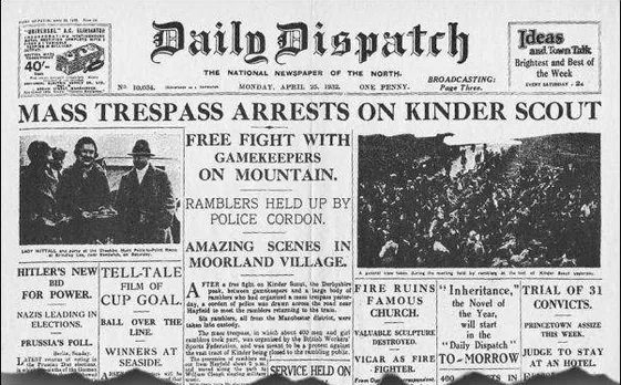 Mass Trespass Newspaper Article