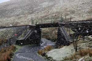 Mountain Railway Bridge on Snowdon Hike