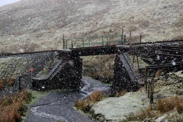 Mountain Railway Bridge on Snowdon Hike